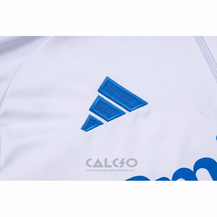 Tuta da Track di Felpa Real Madrid Bambino 2025-2026 Bianco Blu